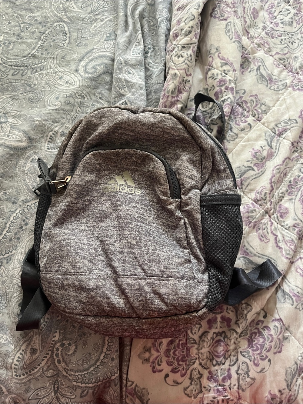 Adidas Heather Gray Small Everyday Mini Backpack